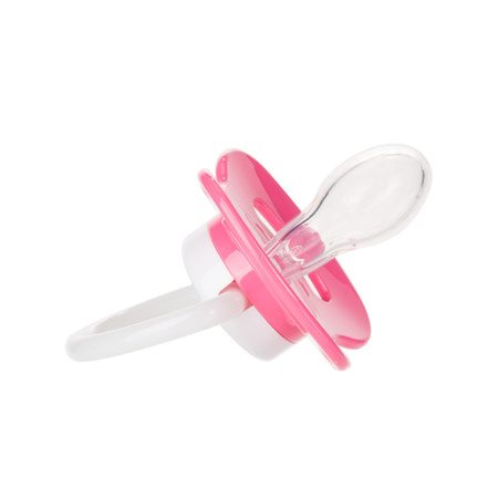 Canpol Babies Bunny&Company Smoczek uspokajający silikonowy symetryczny 6-18 m 23/269_pin Różowy