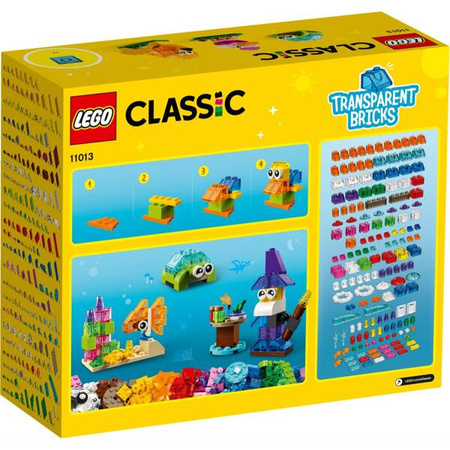 LEGO Classic 11013 Kreatywne Przezroczyste Klocki