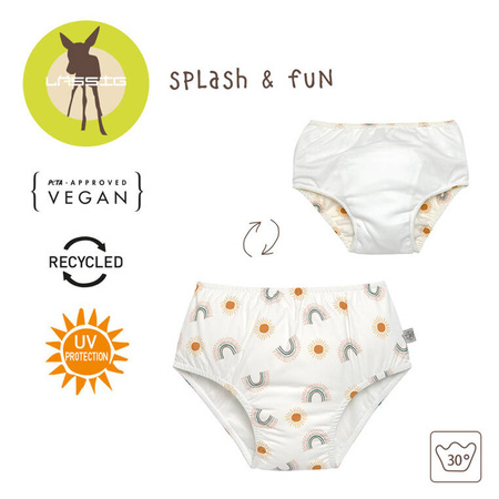 Lassig Majteczki pieluszka do pływania Splash & Fun Tęcza nature, rozm. 74/80