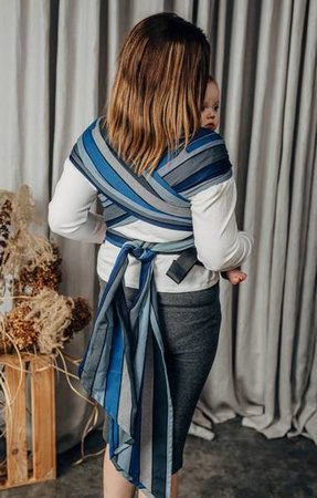 LennyLamb Nosidełko LennyHybrid Half Buckle, Splot Skośno-Krzyżowy, 100% Bawełna Wodospad