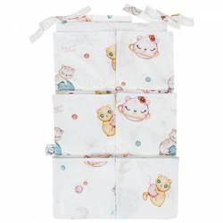Bonjour Cherie Organizer na Łóżeczko 65x40 cm Kotki