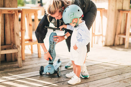 Scootandride Highwaykick 1 Jeździk i Hulajnoga 2w1 1-5 Lat Steel + Canpol Babies Termoopakowanie