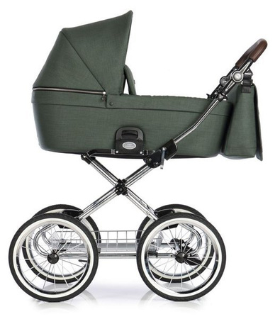 Roan Coss Classic Wózek Głęboko-Spacerowy 2w1 Night Green