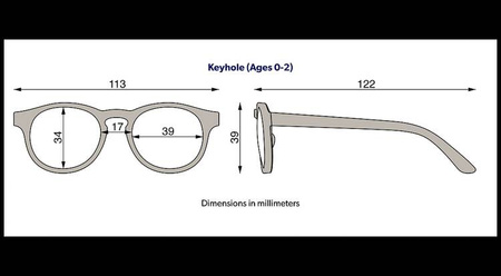 Babiators Keyhole O-KEY001-S Smoke Lens Rozmiar 0-2+ Jet Black