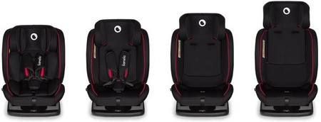 Lionelo Aart Fotelik Samochodowy 0-36 kg Black Carbon Red