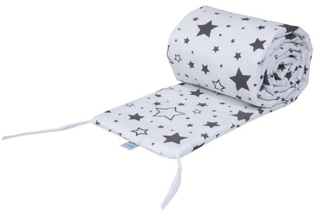 Waldin Łóżeczko Dostawne 2w1 z Wyposażeniem 8S1 Natural / Gwiazdki Mix