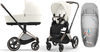 Cybex e-Priam 4.0 Wózek Głęboko-Spacerowy Off White + Cybex Śpiworek