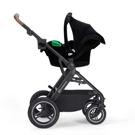 Kinderkraft B-Tour Mink Pro Wózek Głęboko-Spacerowy + Fotelik 0-13 kg Zestaw 3w1 Black
