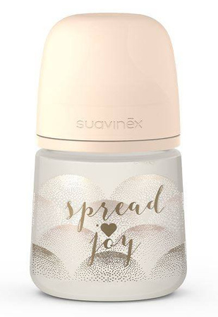 Suavinex Sx Pro Spread Joy Butelka Smoczek Fizjologiczny, Wolny Przepływ 150ml Beżowe Serce