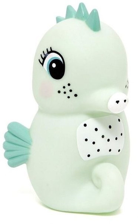 Petit Monkey Miękka Pastelowa Lampka Nocna LED Konik Morski Miętowy