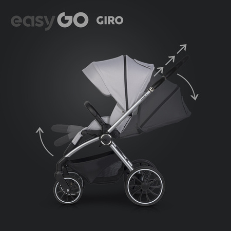 EasyGo Giro Wózek Głęboko-Spacerowy Cloudy Gray