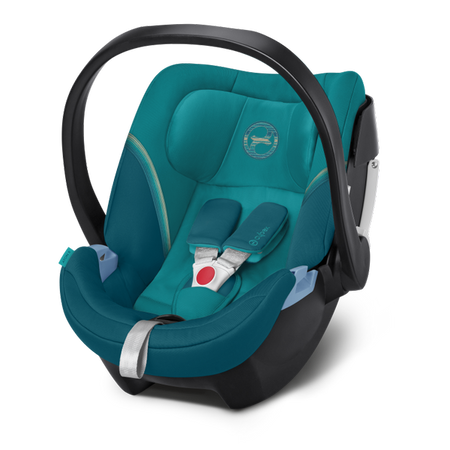 Cybex Aton 5 Fotelik Samochodowy 0-13kg + Tapicerka Letnia River Blue