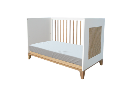 Theo Bebe Nami Łóżeczko Ratanowe 60x120cm Neige