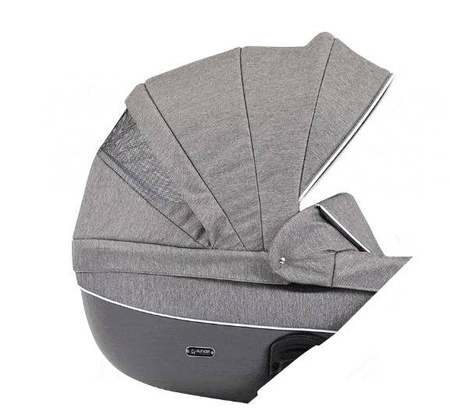 Kunert Mila Wózek Głęboko-Spacerowy 2w1 Pudrowy Róż Czarna Rama Koła Żelowe