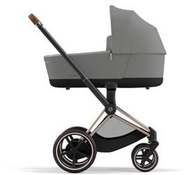 Cybex e-Priam 4.0 Rama ze Stelażem Siedziska + Gondola Wózek Głęboki Soho Grey