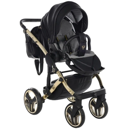 Tako Junama HandCraft Wózek Głęboko-Spacerowy 05 Black/Gold