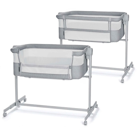 Kinderkraft Neste Up 2 Łóżeczko Dostawne Full Light Gray