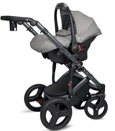 Coto Baby Quara Wózek Głęboko-spacerowy 26 Light Grey