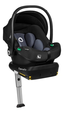 Lionelo Astrid i-Size fotelik samochodowy 0-13 kg Black Grey + Baza
