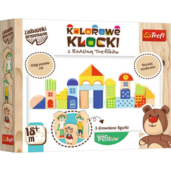 Trefl  Kolorowe Klocki z Rodziną Treflików