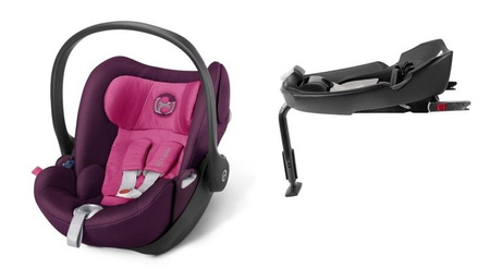 Cybex Cloud Q Fotelik Samochodowy 0-13kg + Baza Q-Fix Princess Pink
