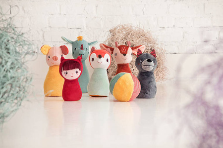 LILLIPUTIENS Kręgle z piłką z dzwoneczkiem Las 18 m+