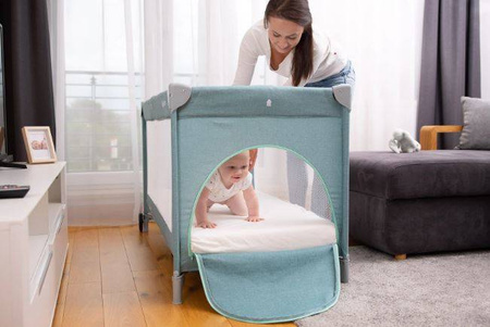 Caretero Łóżeczko Turystyczne Basic Plus Graphite