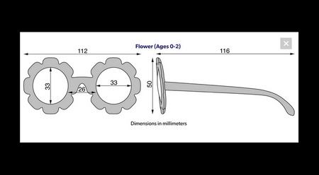 Babiators Flower O-FWR002-S Amber Lenses Rozmiar 0-2+ Sweet Sunflower