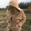 Zaffiro Kurtka dla Kobiet Zoya Wełniana Nevada S Brown