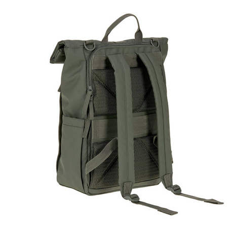 Lassig Green Label Plecak dla mam z akcesoriami Rolltop Up Backpack olive