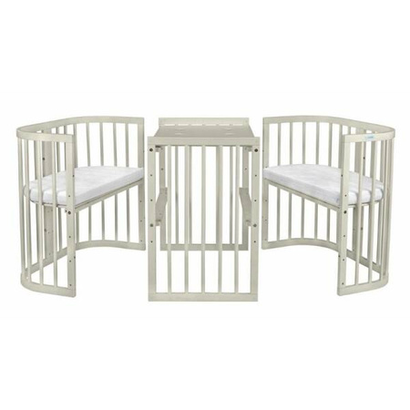 Waldin Łóżeczko Dziecięce 7w1 z Materacem Oliwkowy