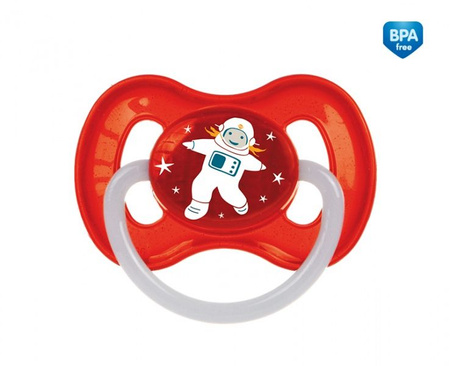 Canpol Babies Smoczek Uspok. Kauczuk. Okrągły 6-18M Kosmiczny
