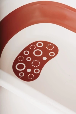 Babyhood BH-323P Składana Wanienka Dziecięca Comfort Czerwona