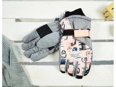 Yoclub! Rękawiczki Narciarskie Dziewczęce 14cm