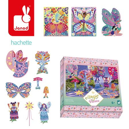 Janod Multizestaw kreatywny 11 dekoracji Wróżki Magic Fairies 5+
