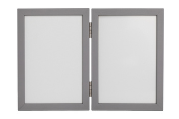 Odcisk Bobasa Podwójna Ramka Z Glinką Szara