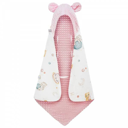 Bonjour Cherie Bawełniany Kocyk do Fotelika Samochodowego 90x90 cm Kotki