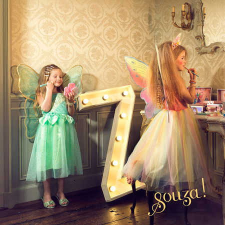 Souza! Sukienka i skrzydła motyla kostium wróżka Camille 3-4 lata