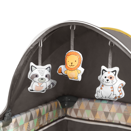 Lionelo Sven Plus Łóżeczko Turystyczne Yellow Scandi