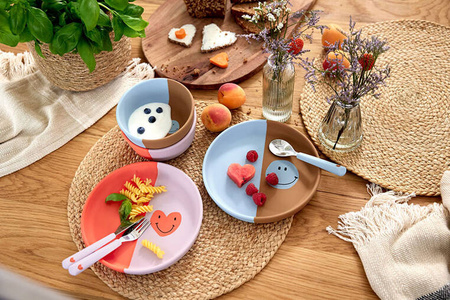 Lassig Talerzyk silikonowy dla dzieci Happy Rascals Heart lavender