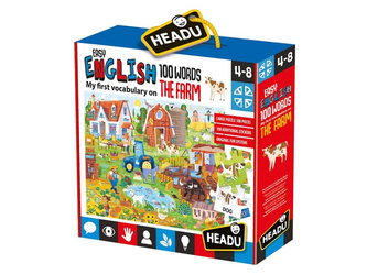 Puzzle 108 el. Angielski 100 słów. Farma Headu