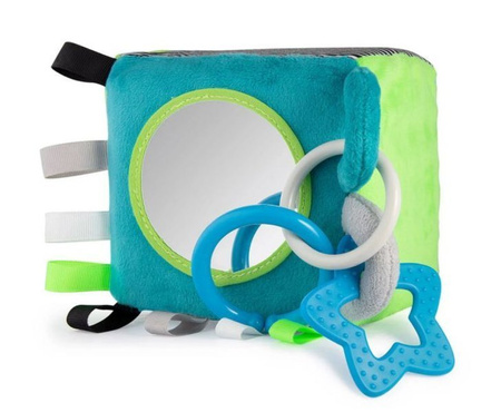 Canpol babies pluszowa kostka sensoryczna 12x12x12cm BEARS Zielona