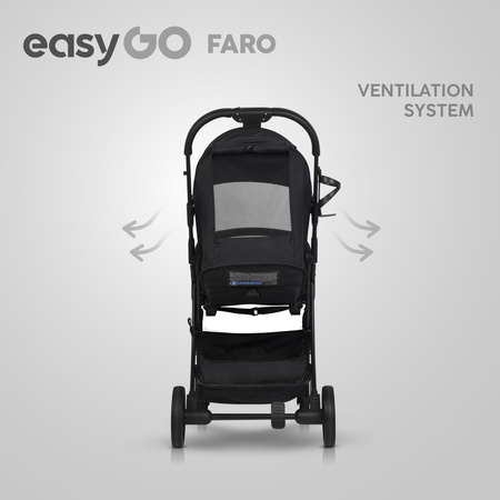 Easy Go Faro Wózek Spacerowy Ebony Black
