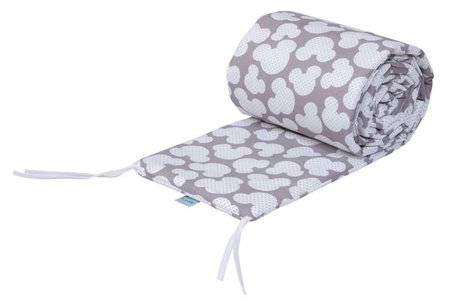 Waldin Łóżeczko Dostawne 2w1 z Wyposażeniem M81 Grey / Myszki