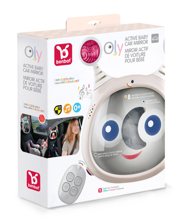 Benbat Lusterko Aktywne Do Samochodu Beżowe