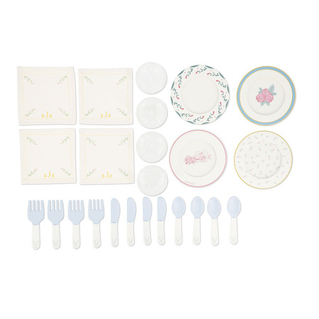 Janod Zestaw piknikowy w walizce z akcesoriami 24 el. Shiny Grandma 3+