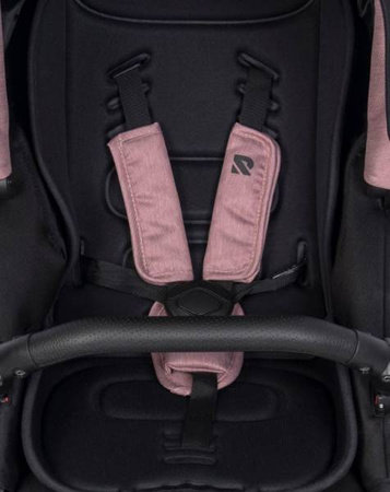 Riko Nuno Pro Wózek Głęboko-Spacerowy 2w1 z Miękką Gondolą Rose