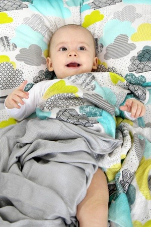 Bamboo-line Pieluszka Bambusowa 75x75 Chmurki