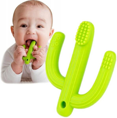 GiliGums Szczoteczka Gryzak Kaktus 3m+