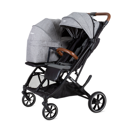 X-Lander X-Double Wózek Spacerowy Bliźniaczy Double Black